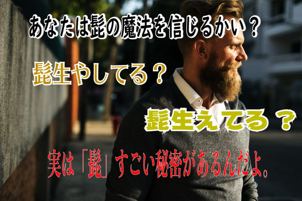 髭男子髭ダンディズム女性ウケ 髭が 生やしてる人 はモテて 生えている人 はモテない なにそれ 秘伝コミュニケーション専門家 彦仙ブログ